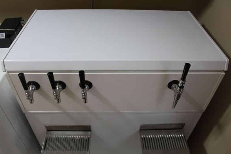 Completed Keezer – Taps and Drip Trays #2