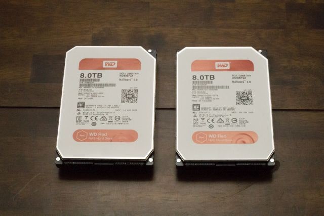 2 x WD Red 8TB NAS HDD - WD80EFZX